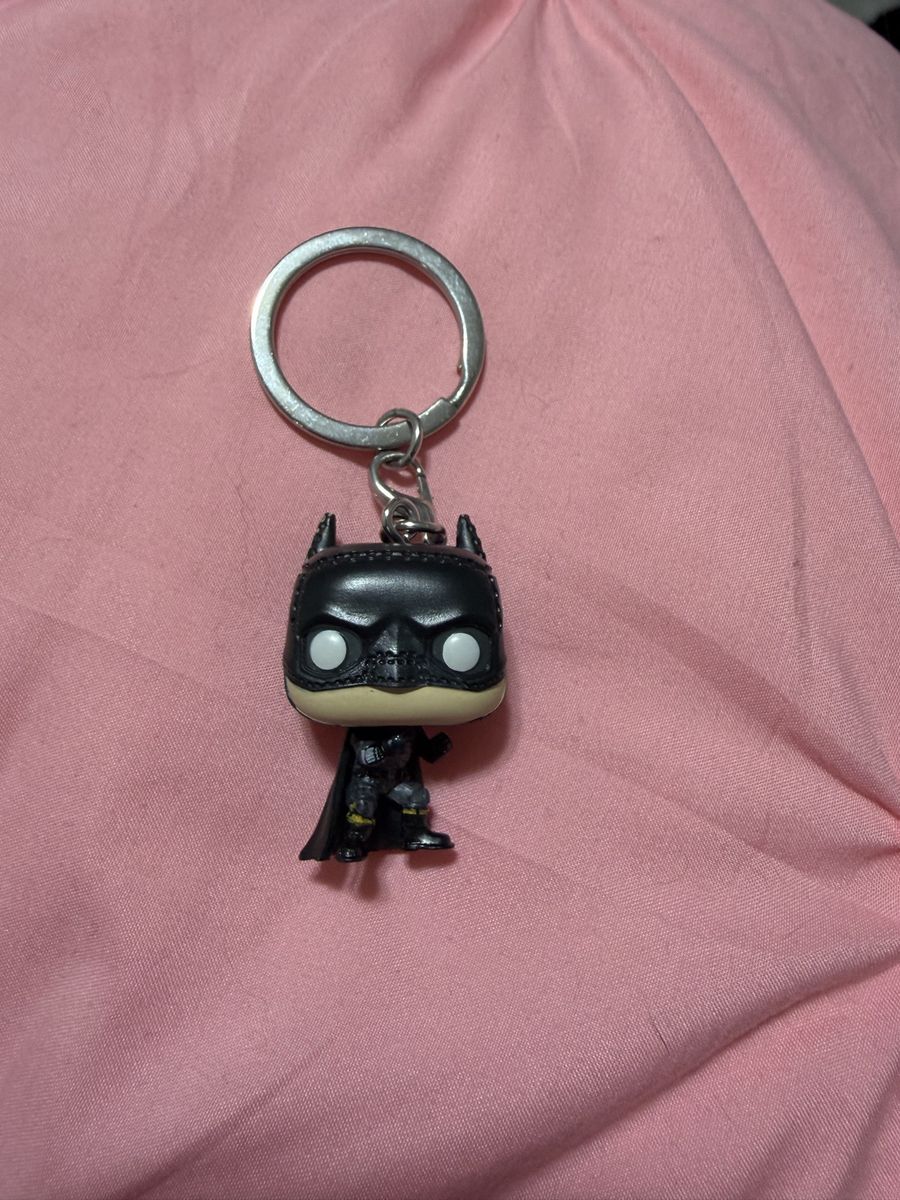 Funko Pop! Batman Keychain Black DC Comics Hero Collectible Keyring
