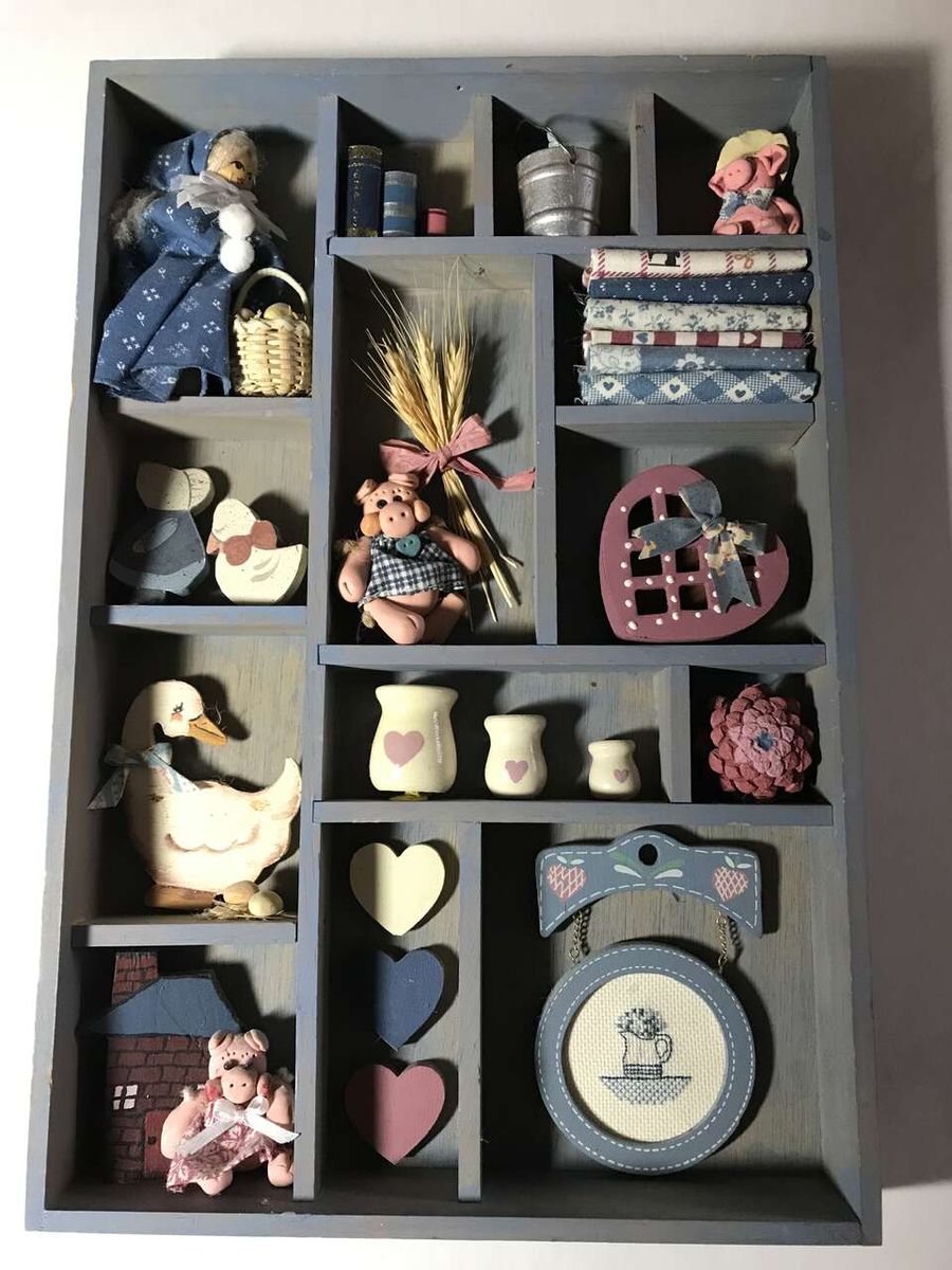Three Little Pigs Shadow Box, 9 1/4in x 14in