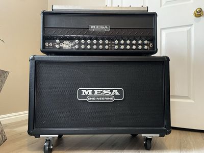 Mesa Dual Rec Roadster with 2x12 Mesa V30 cabinet and pedal