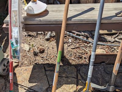 2 prong garden hoe