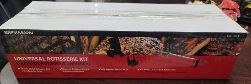 BRINKMANN UNIVERSAL ROTISSERIE KIT