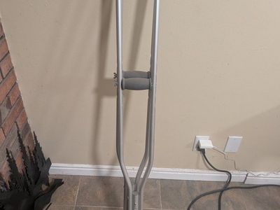 Adjustable Aluminum Forearm Crutches - Pair
