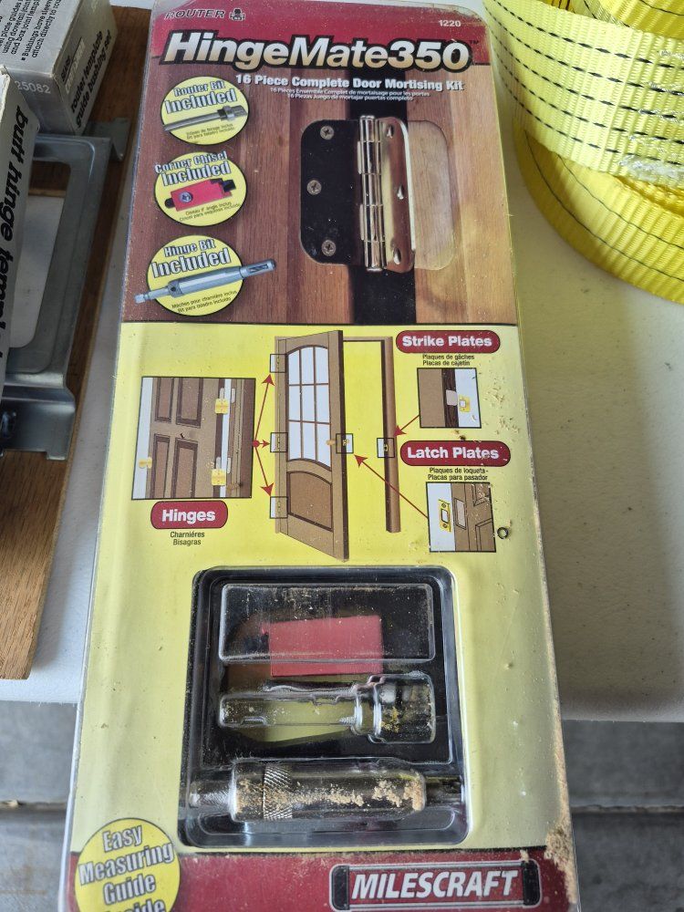 Milescraft HingeMate 350 16-Piece Door Mortising Kit Model 1220