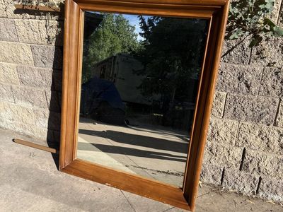42” x 34” Wood Framed Mirror