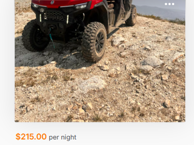 Six Seater SxS for rent