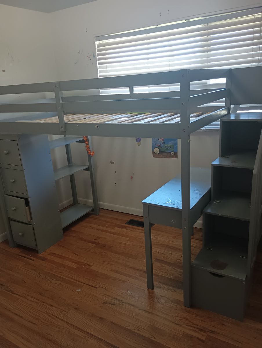 Twin raised bed desk