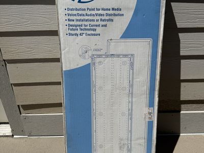 Leviton 47605-42W Structured Media Series 420 Center 42" Enclosure w/ Cover, White, New