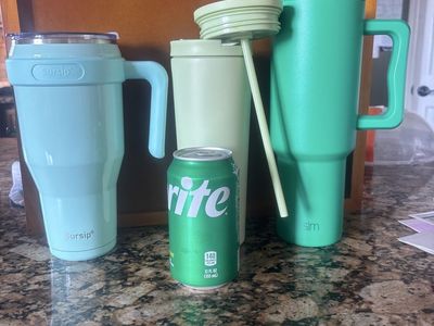 Starbucks & Sursip Green/Blue Tumblers and Simple Modern Insulated Mug with Handles