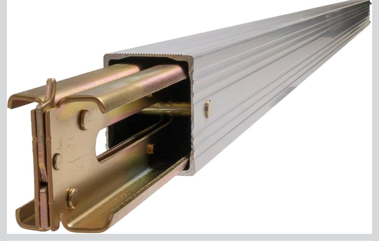 US Cargo Control 92"-103" Aluminum Shoring Beam, 2200 LB Load Capacity, 3.25" x 2.59" (Beam Size)