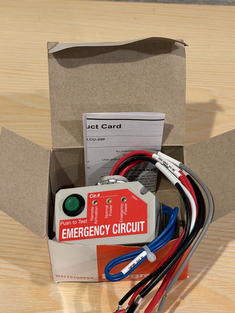 Legrand Wattstopper ELCU-200 Emergency Lighting Control Unit - New in Box 2 available 