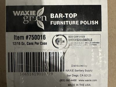 Title:Bulk Wholesale Lot: 24 Cases WAXIE Bar-Top Furniture Polish (#750016)
