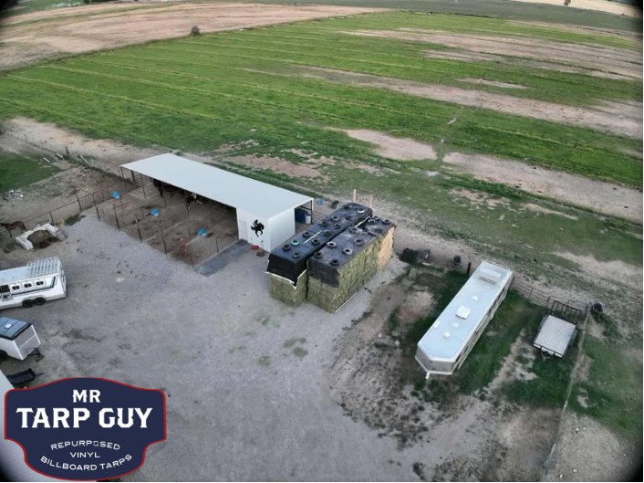 Semi Truck Tarps Heavy Duty Flat Tarps for Hay and Equipment Located in Jerome ID