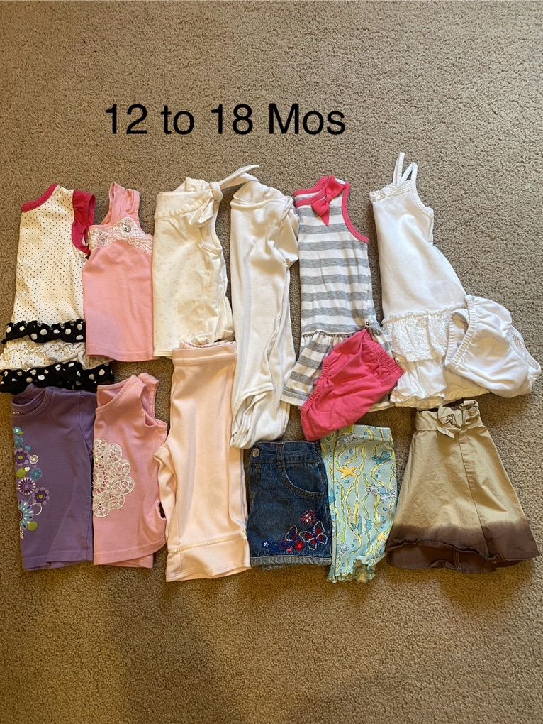 Girls Clothes 12 - 18 Months