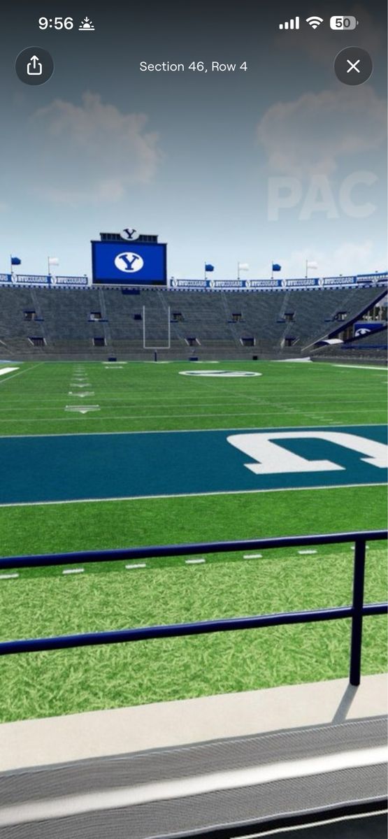 BYU Vs. Utah Tech Football Tickets - ROW 4!