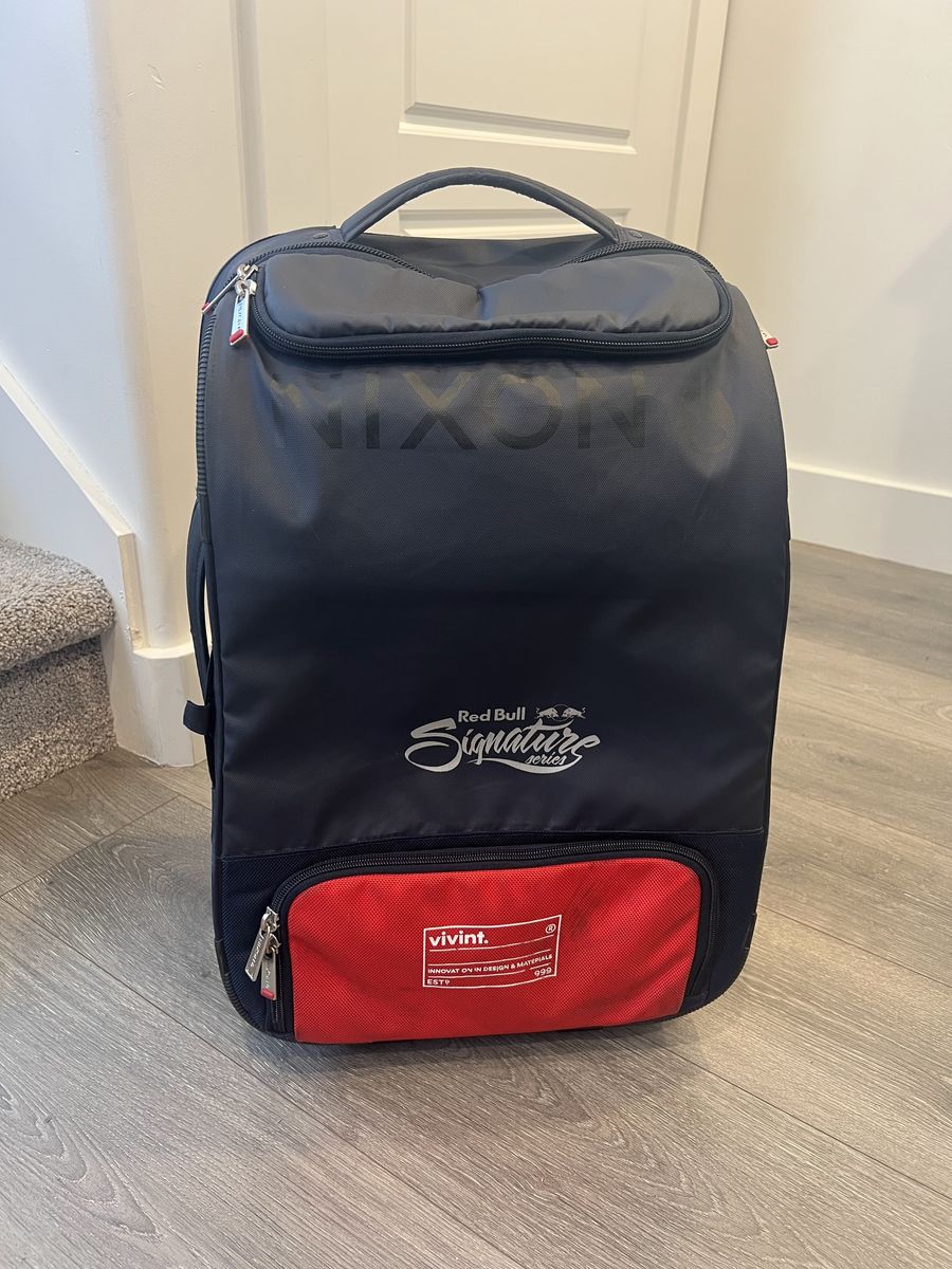 Nixon Red Bull Signature Series Carry On Rolling Suitcase - $35 Firm