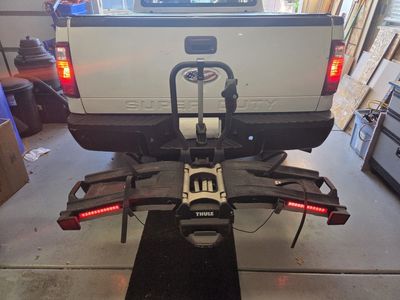 Thule EasyFold hitch ebike rack.