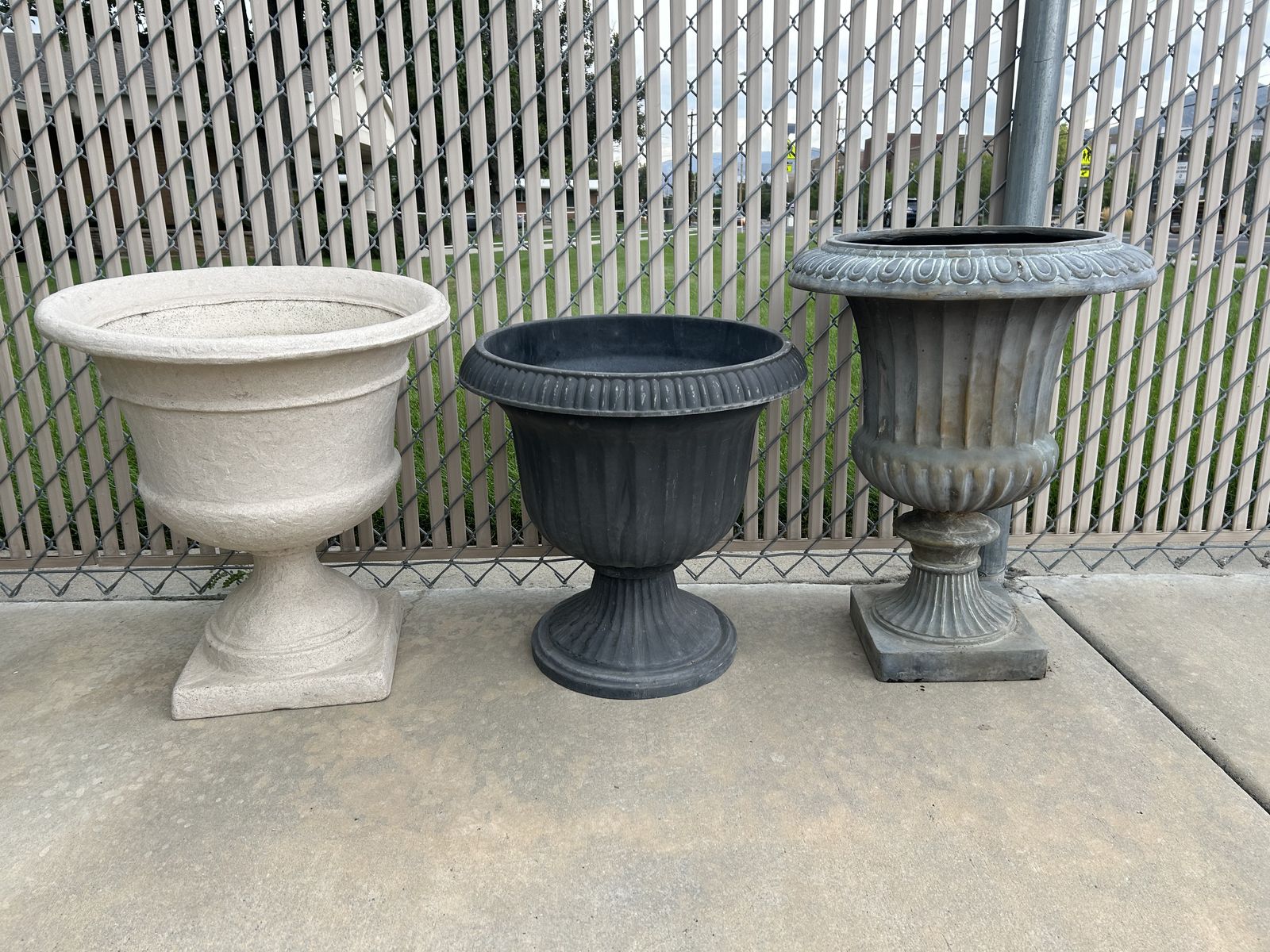 Yard Porch Planter Urns 3 Sizes & Prices