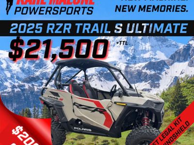 2025 POLARIS RZR TRAIL S ULTIMATE - SAND DUNE 1000