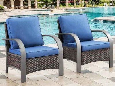 Twilight Zone Brown Wicker Patio Club Chair Outdoo