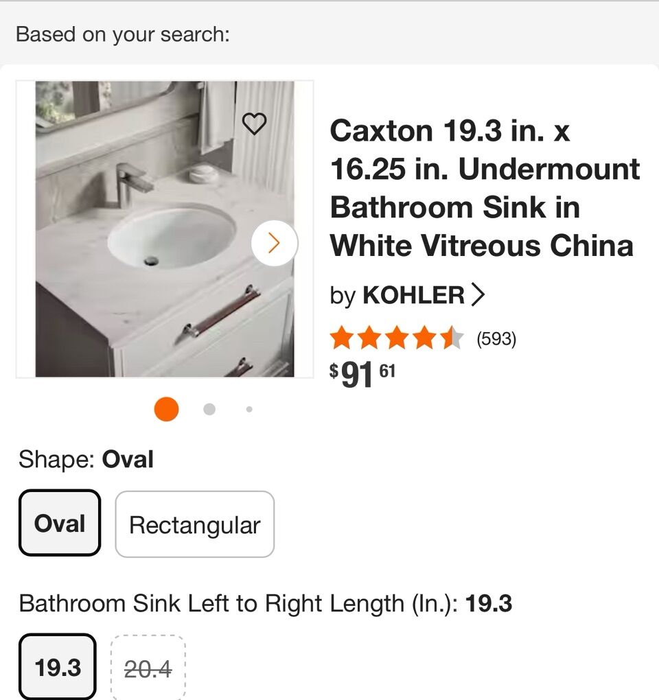 Caxton 19.3 x 16.25 Undermount Bathroom Sink