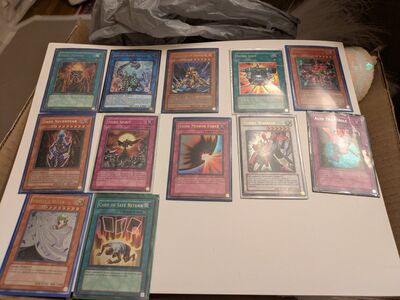 Various Holo Yu-Gi-Oh cards from the 2000s