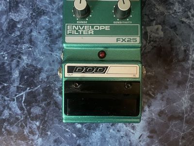 DOD FX25 Envelope Filter Guitar Bass Auto-Wah Pedal Green Vintage