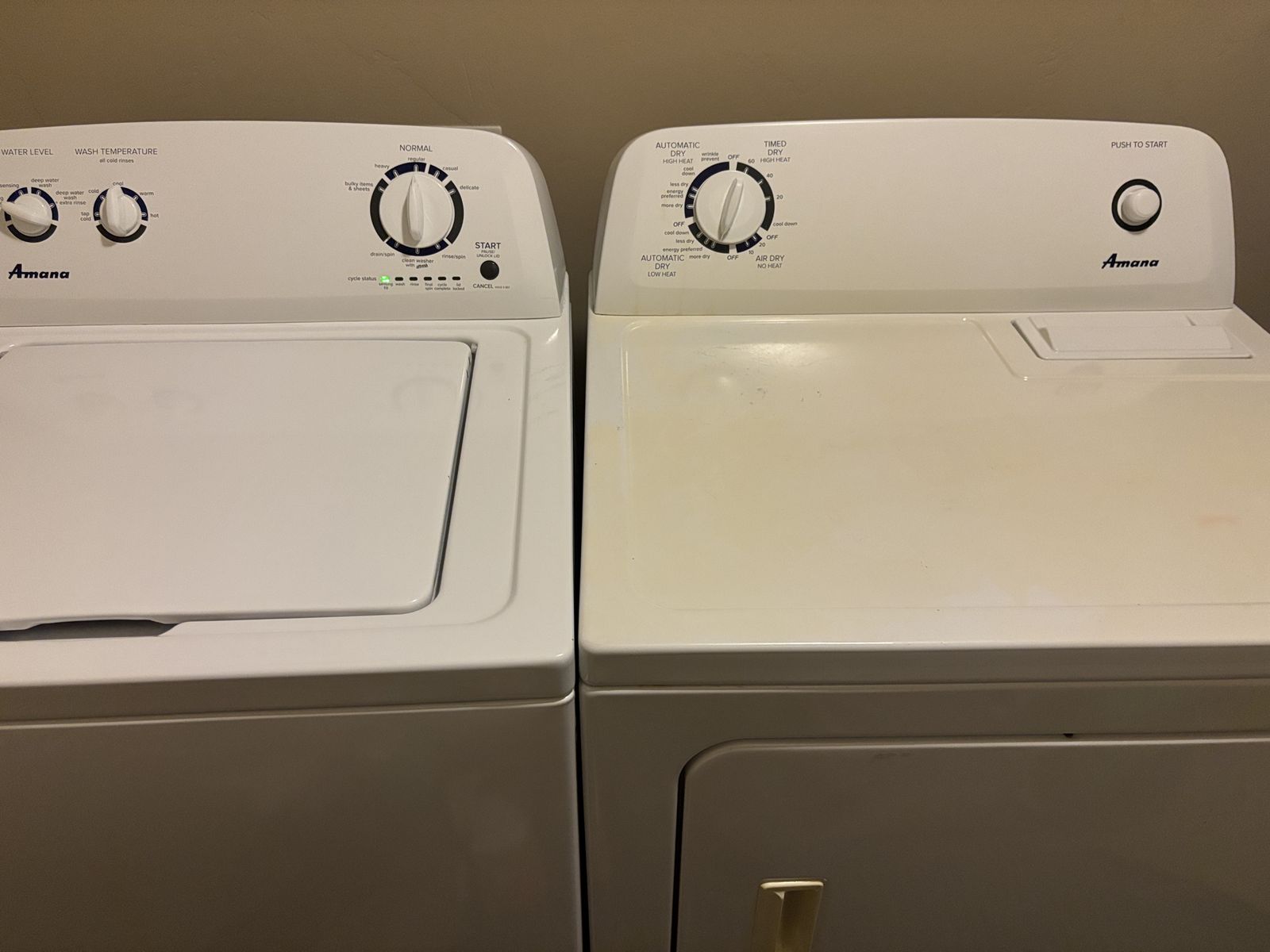 Amana Washer and Dryer