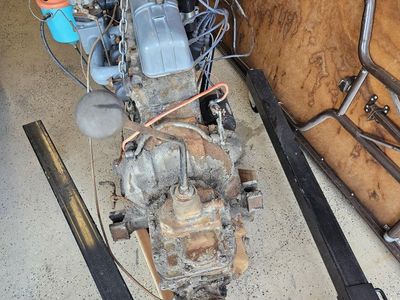 1953 chevy engine 216 with 4spd transmission