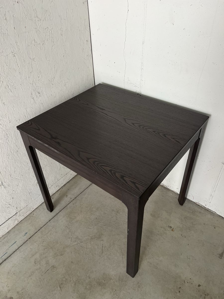 Expandable Wood Drop Leaf Dining Table/Desk - Dark Brown Modern Minimalist Space Saver