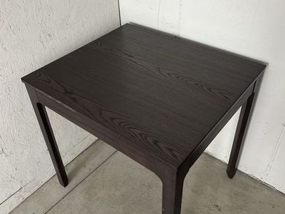 Expandable Wood Drop Leaf Dining Table/Desk - Dark Brown Modern Minimalist Space Saver
