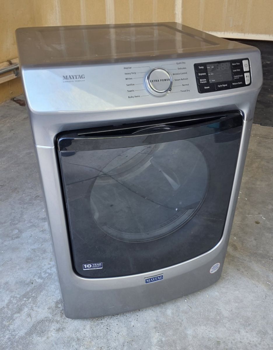 Maytag MED6630HW Smart Capable Electric Dryer with Extra Power, Steam, and Wrinkle Prevent