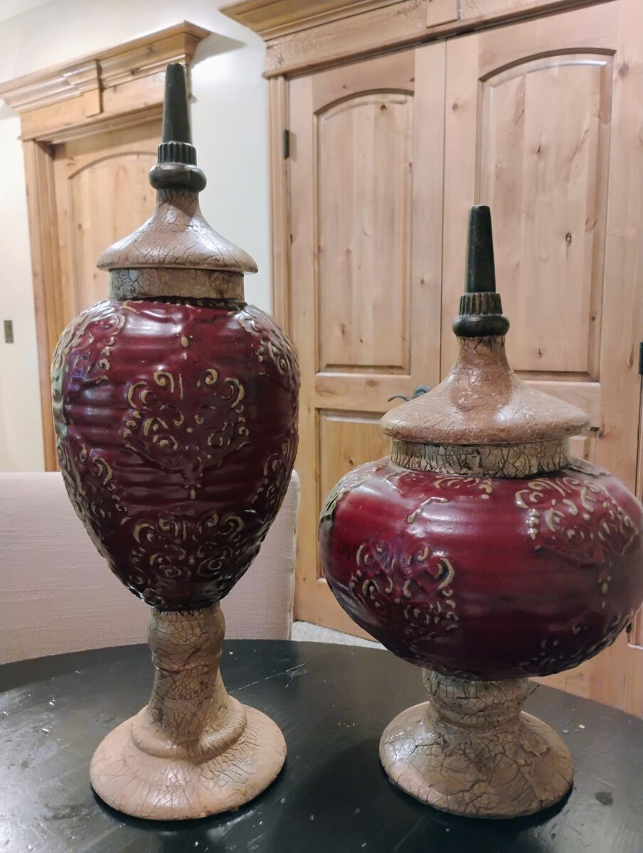 2 Gorgeous Decorative Jars