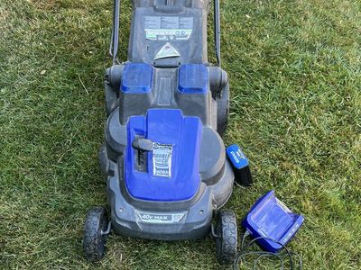 Kobalt 40V MAX 20-inch Cordless Electric Push Mower with Bad Battery & Charger