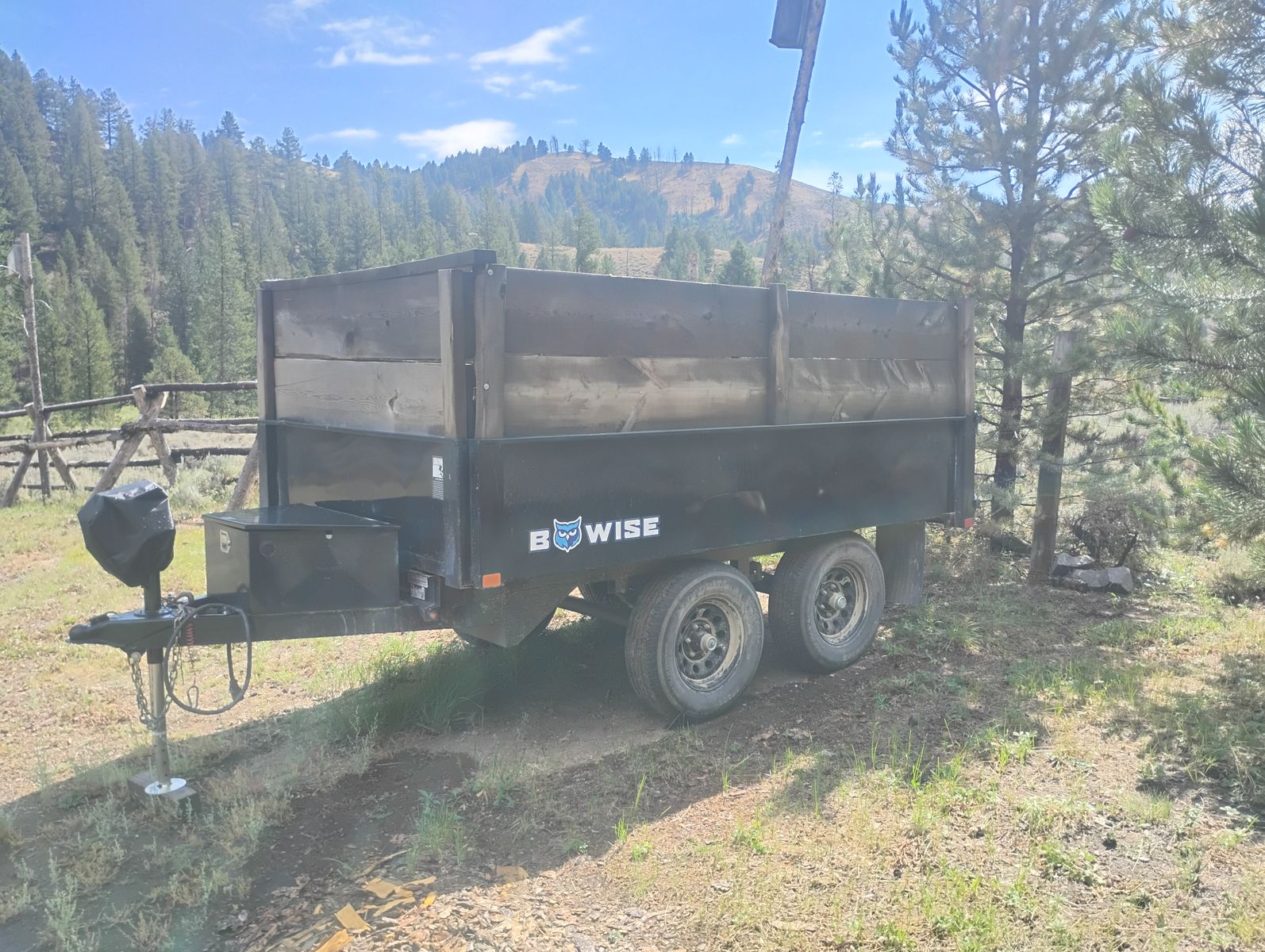 2023 B Wise 6x10 Deckover dump trailer 