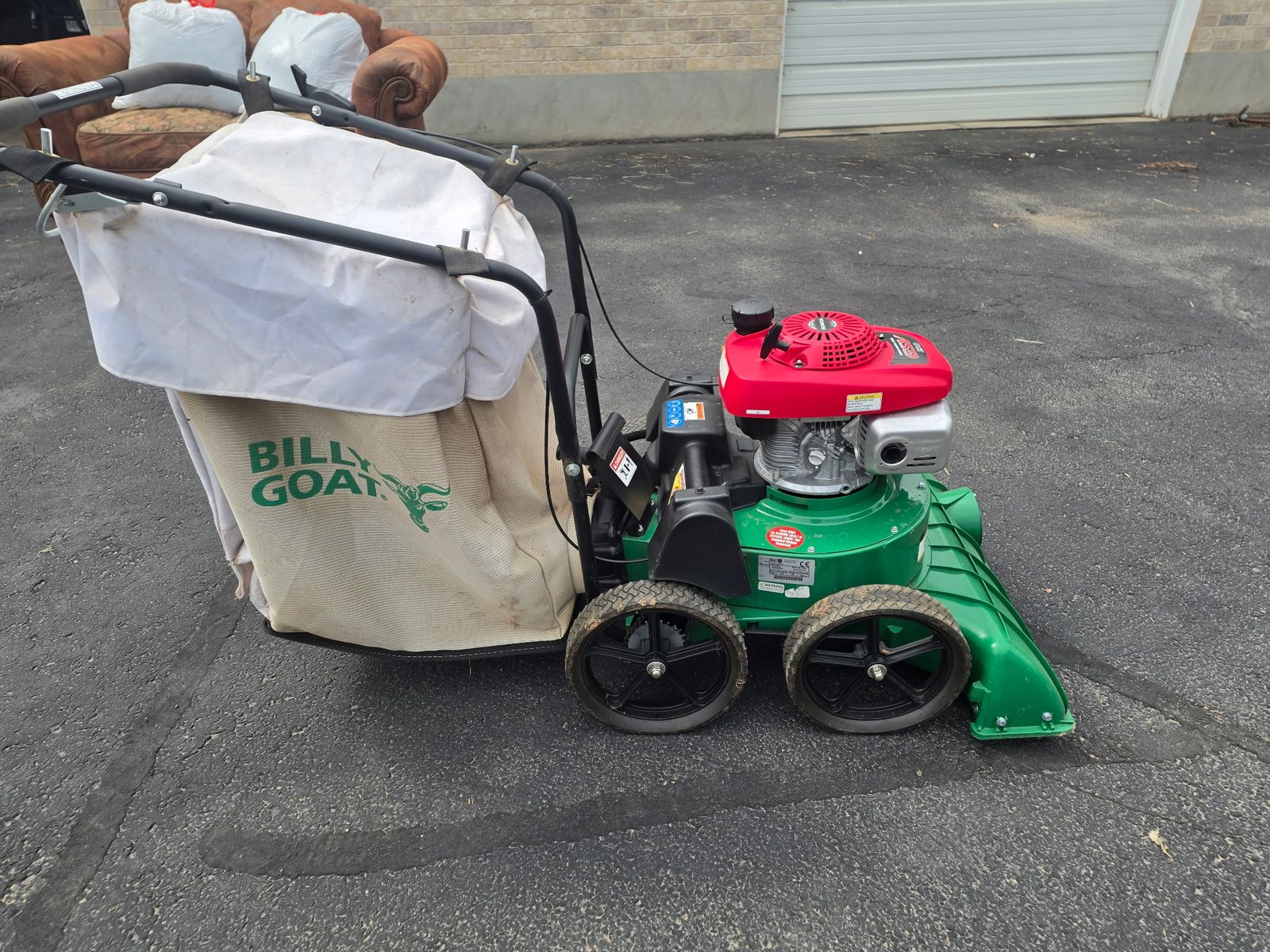 Billy Goat lawn vacuum