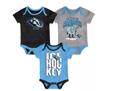 Brand New with Tags Baby Utah Mammoth 3-pack Onesies