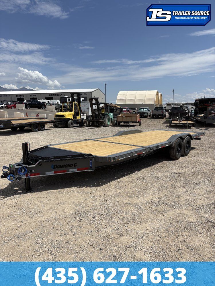 7x24 Diamond C HDT 210 Tilt Trailer - 23K GVWR - ABS Brakes, Hydraulic Jack(s)