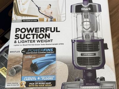 New - Shark Lift-Away Upright Vacuum - PowerFins / HEPA Filter