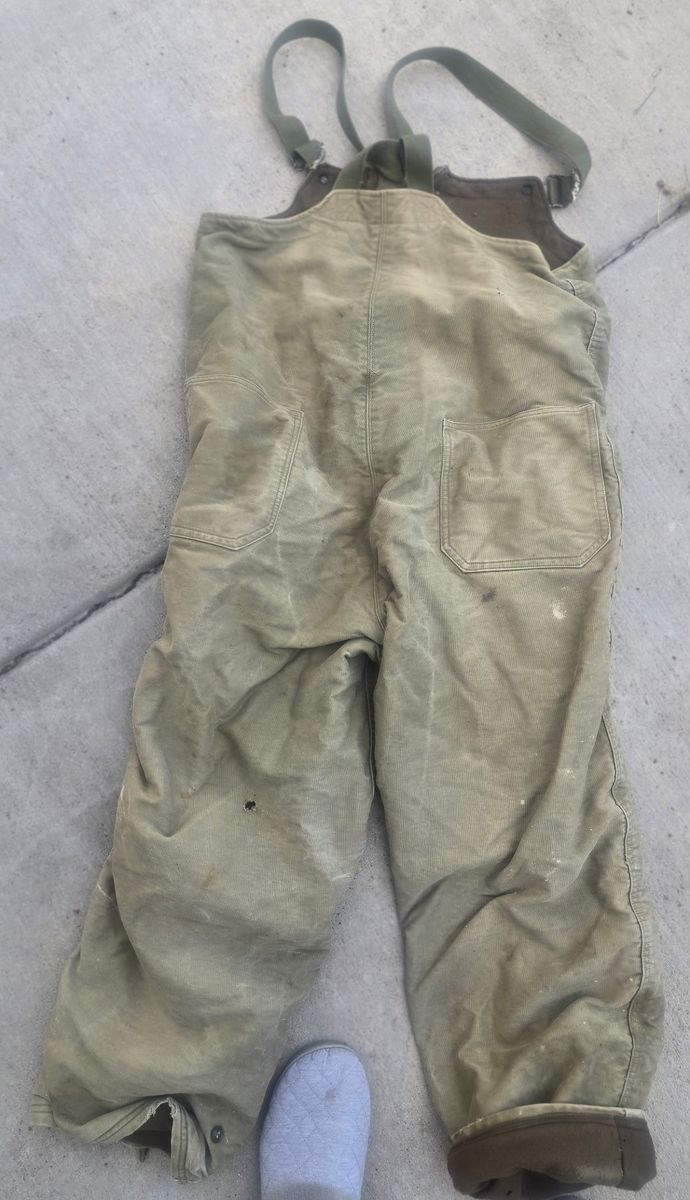 Vintage 1940s WWII US Navy N-1 Deck Pants – Wool Lined Overalls Thrashed Patina