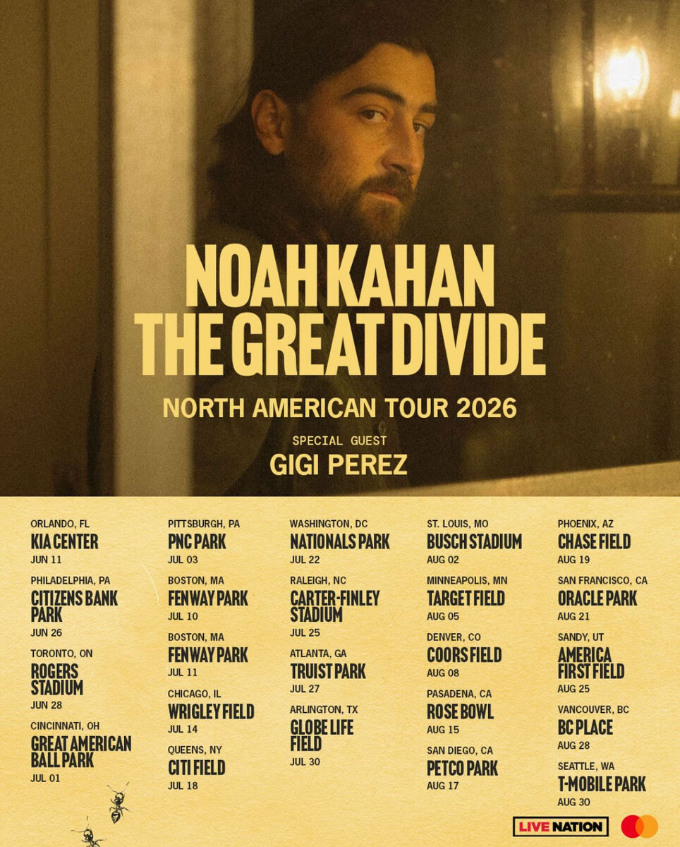 Two tickets to Noah Kahan The Great Divide Tour