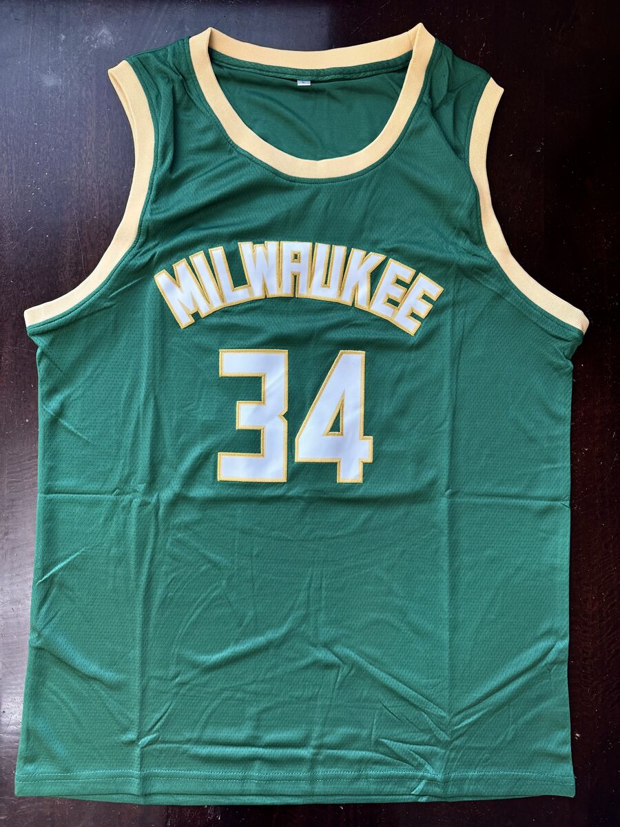 Giannis Antetokounmpo (New) Milwaukee Bucks Jersey #34 (Adult Large)