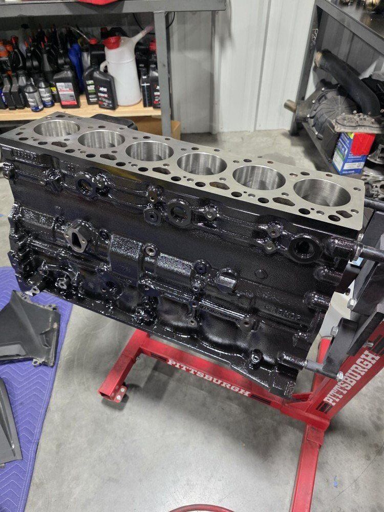 Machined Cummins 5.9 Block, Pistons, Rods