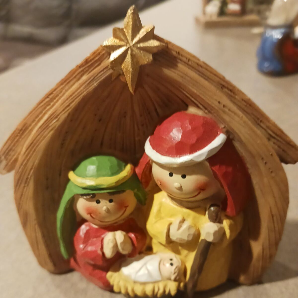 SOLD curved Nativity