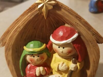 SOLD curved Nativity