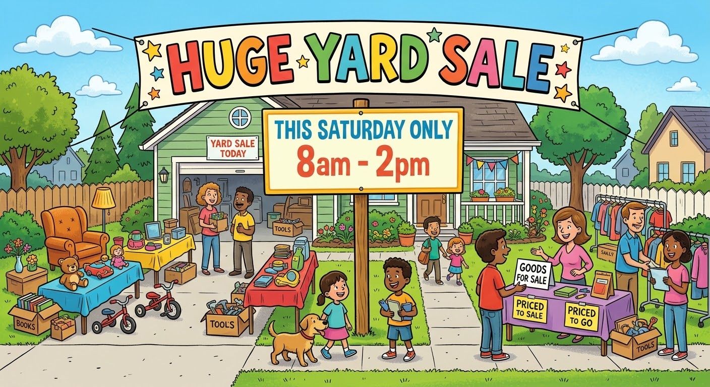 Huge Multi-Family Yard and Estate Sale This Weekend
