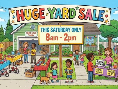 Huge Multi-Family Yard and Estate Sale This Weekend