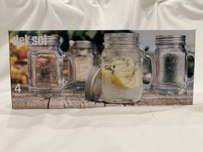 Glass Mason Jar Cups