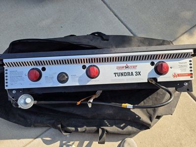 Camp Chef Tundra 3X 3-Burner Outdoor Camping Stove with Carrying Bag