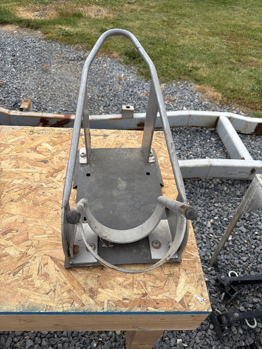 Motorcycle Wheel Chock Stand, Trailer Mount, Transport Support