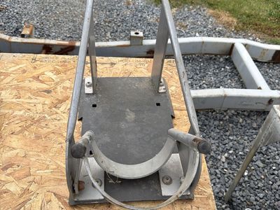 Motorcycle Wheel Chock Stand, Trailer Mount, Transport Support